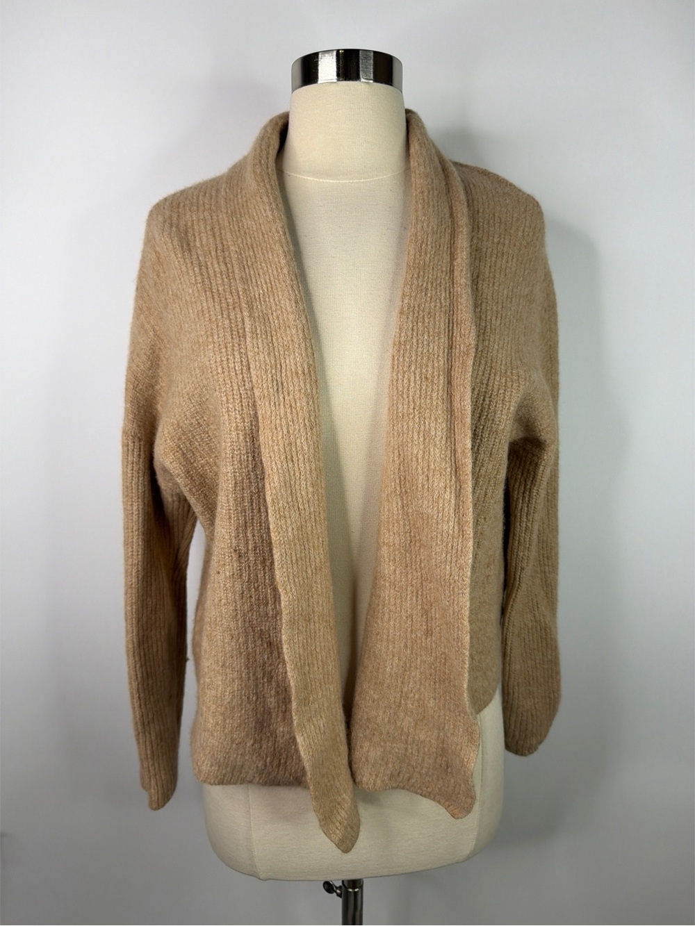 Joie 2-ply cashmere Open-Front Women’s crop Sweater Cardigan